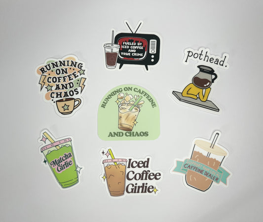 Coffee/Tea Vinyl Stickers