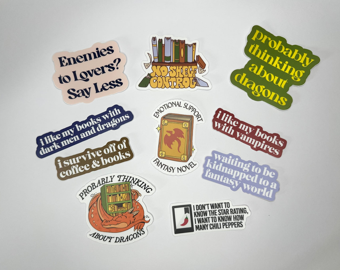 Bookish Vinyl Stickers