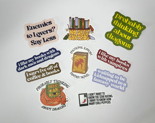 Bookish Vinyl Stickers